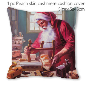 Santa Claus Christmas Doormat Pillowcase Christmas Decorations for Home 2022 Navidad Ornaments Xmas Party Decor New Year Gifts