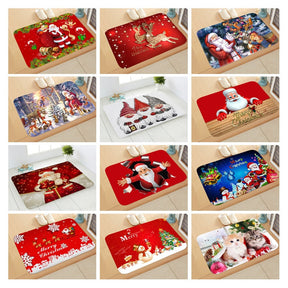 Santa Claus Christmas Doormat Pillowcase Christmas Decorations for Home 2022 Navidad Ornaments Xmas Party Decor New Year Gifts