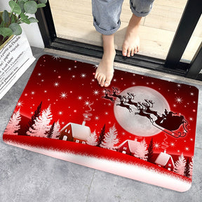 Santa Claus Christmas Doormat Pillowcase Christmas Decorations for Home 2022 Navidad Ornaments Xmas Party Decor New Year Gifts