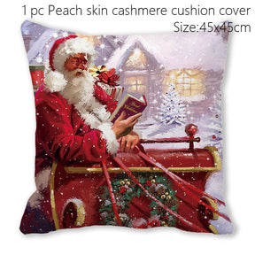 Santa Claus Christmas Doormat Pillowcase Christmas Decorations for Home 2022 Navidad Ornaments Xmas Party Decor New Year Gifts