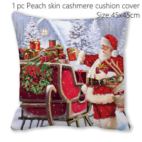 Santa Claus Christmas Doormat Pillowcase Christmas Decorations for Home 2022 Navidad Ornaments Xmas Party Decor New Year Gifts
