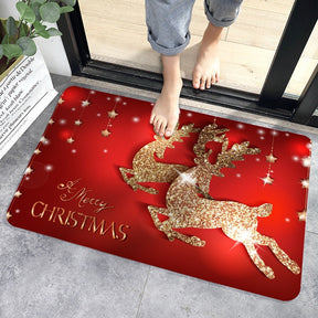 Santa Claus Christmas Doormat Pillowcase Christmas Decorations for Home 2022 Navidad Ornaments Xmas Party Decor New Year Gifts