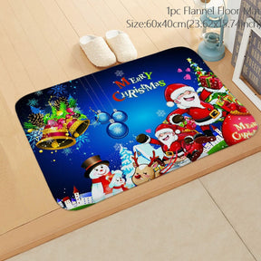 Santa Claus Christmas Doormat Pillowcase Christmas Decorations for Home 2022 Navidad Ornaments Xmas Party Decor New Year Gifts