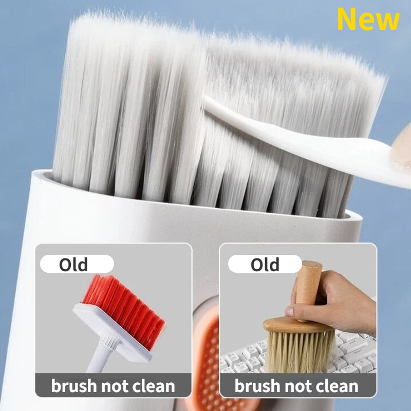 7-in-1 Computer Keyboard Earphone Phone Cleaner Brush Kit