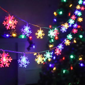 Snowflake LED Light Christmas Decor For Home Hanging Garland Christmas Ornaments Xmas Tree Decor Noel Navidad 2022 New Year 2023