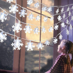 Snowflake LED Light Christmas Decor For Home Hanging Garland Christmas Ornaments Xmas Tree Decor Noel Navidad 2022 New Year 2023