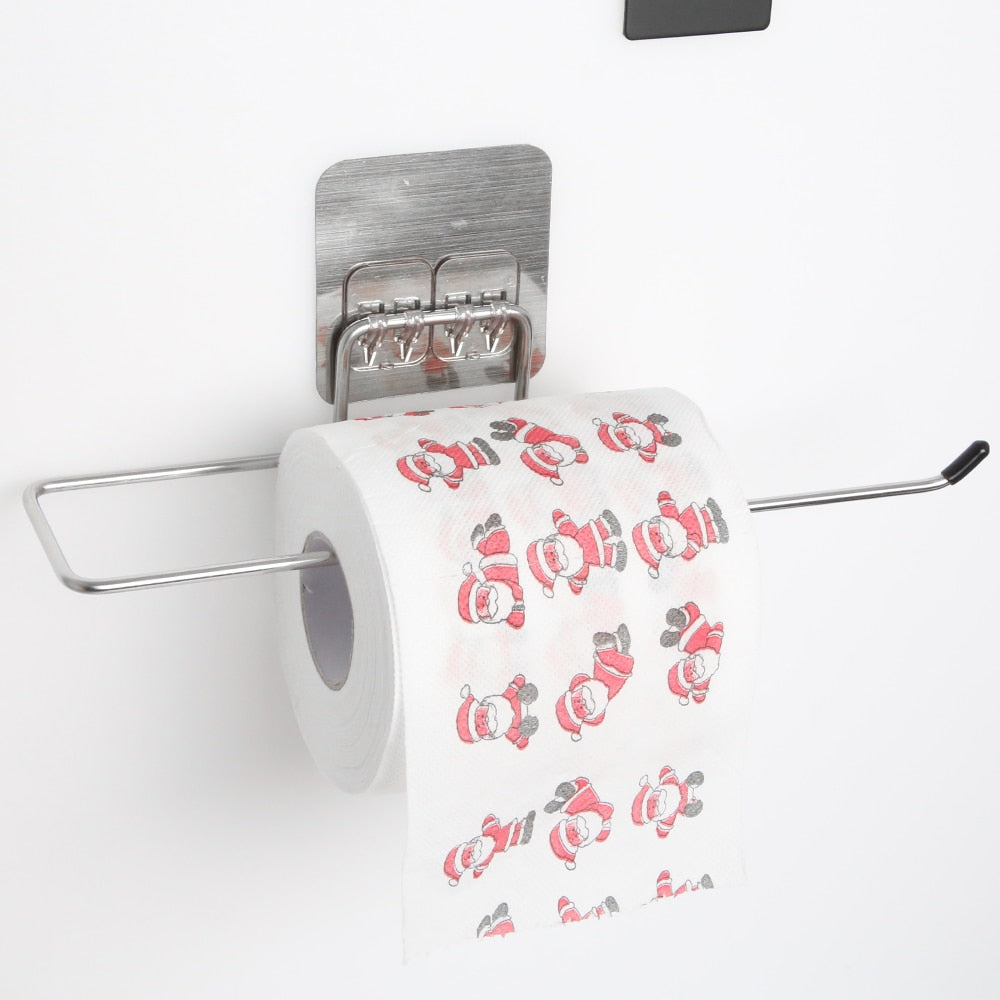 Toilet Paper Holder Bathroom Storage Paper Towel Holder Kitchen Wall Hook Toilet Paper Stand Home Organizer Toilet Accessories
