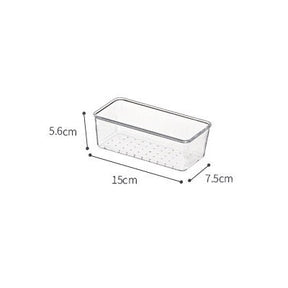 Transparent Drawer Organizer Box for Cosmetics Stationery Jewelry Plastic Storage Drawer Divider Storage Box Office Organizer