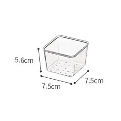 Transparent Drawer Organizer Box for Cosmetics Stationery Jewelry Plastic Storage Drawer Divider Storage Box Office Organizer