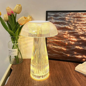 Transparent Nightlights Mushroom Lamp Bedroom Night Lamp Jellyfish Lamp Atmosphere Decoration Crystal Table Light Christmas Gift