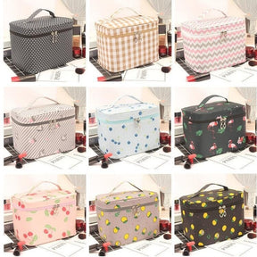 Travel Waterproof Portable Women Makeup Bag High Capacity Toiletries Organizer Storage Cosmetic Cases Zipper Wash Beauty Pouch