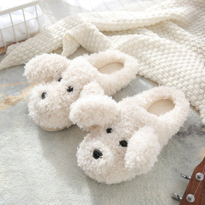 Upgrate Cute Animal Slipper For Women Girls Kawaii Fluffy Winter Warm Slippers Woman Cartoon Milk Cow House Slippers Funny Shoes