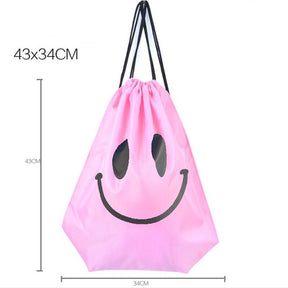 Waterproof Outdoor Beach Swimming Sports Drawstring Backpack Organizer Gym Storage Bag for Shoes Towel Clothes