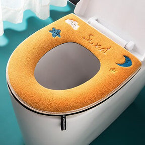 Winter Warm Toilet Seat Cover With Handle Universal Toilet Cushion Thicken Plush Toilet mat Ring Mat Bathroom Aceesories