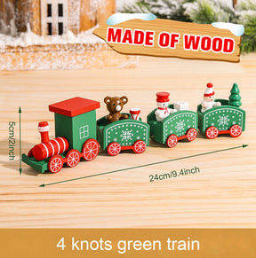 Wooden/Plastic Train Merry Christmas Ornament Christmas Decorations For Home 2022 Xmas Gifts Noel Natal Navidad New Year 2023