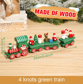 Wooden/Plastic Train Merry Christmas Ornament Christmas Decorations For Home 2022 Xmas Gifts Noel Natal Navidad New Year 2023