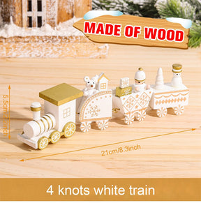 Wooden/Plastic Train Merry Christmas Ornament Christmas Decorations For Home 2022 Xmas Gifts Noel Natal Navidad New Year 2023