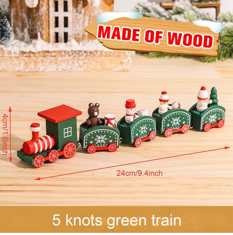 Wooden/Plastic Train Merry Christmas Ornament Christmas Decorations For Home 2022 Xmas Gifts Noel Natal Navidad New Year 2023