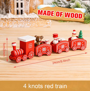 Wooden/Plastic Train Merry Christmas Ornament Christmas Decorations For Home 2022 Xmas Gifts Noel Natal Navidad New Year 2023