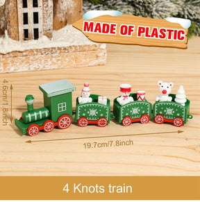 Wooden/Plastic Train Merry Christmas Ornament Christmas Decorations For Home 2022 Xmas Gifts Noel Natal Navidad New Year 2023