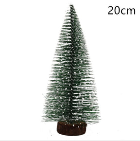 Xmas Mini Christmas Tree Sisal Silk Cedar Table Desktop Decor Small Christmas Tree Gold Mini Tree 2022 Navidad 2023 New Year