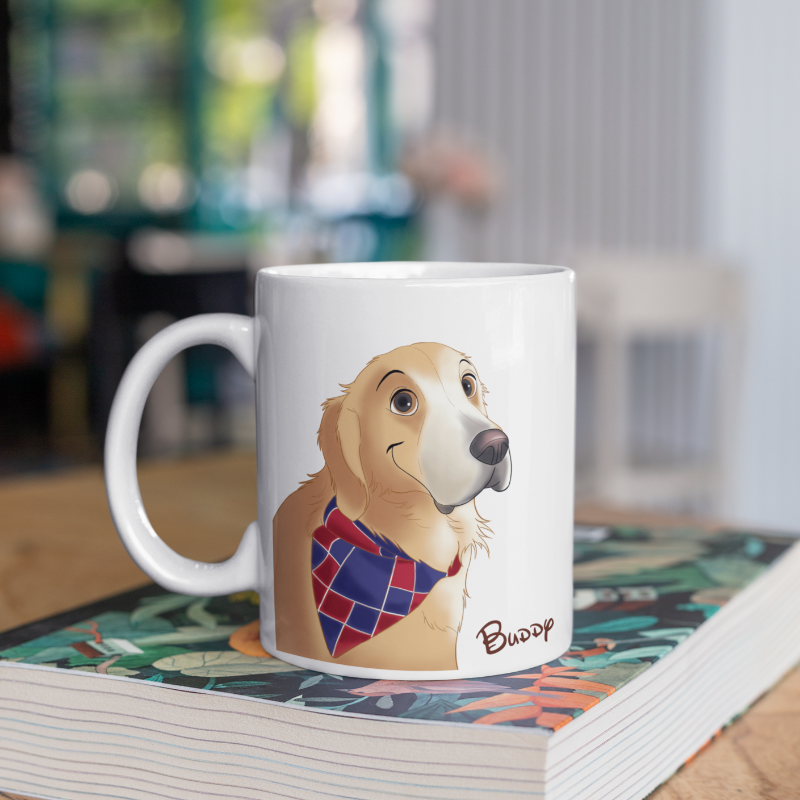 Custom Cartoon Pet Coffee Mug