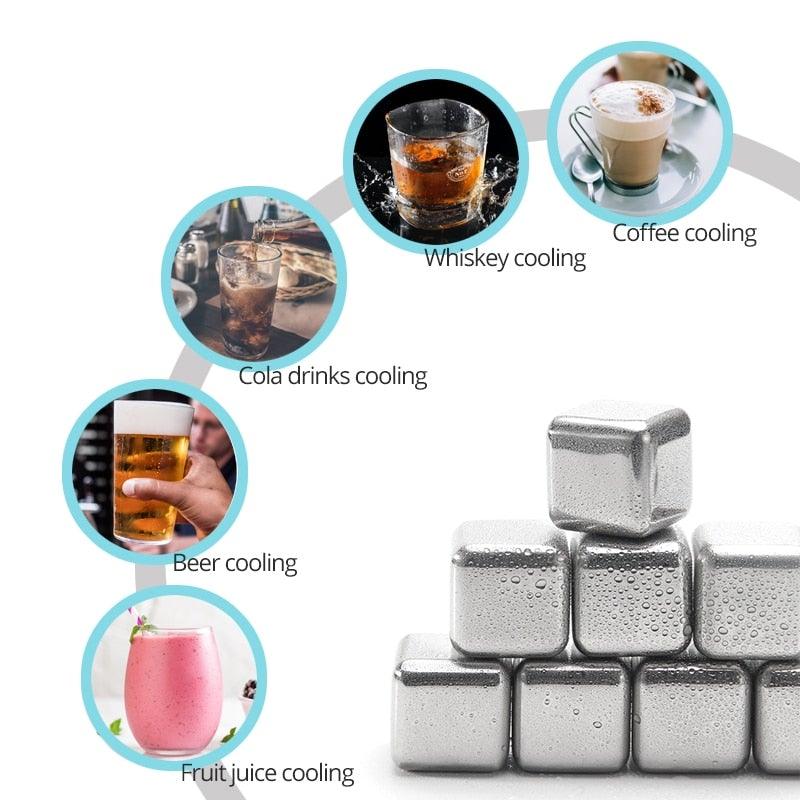 Stainless Steel Ice Cubes